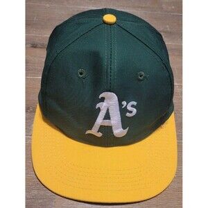 VINTAGE Oakland Athletics A’s Eds West Pro Youth Snapback Hat Cap Snapback Green